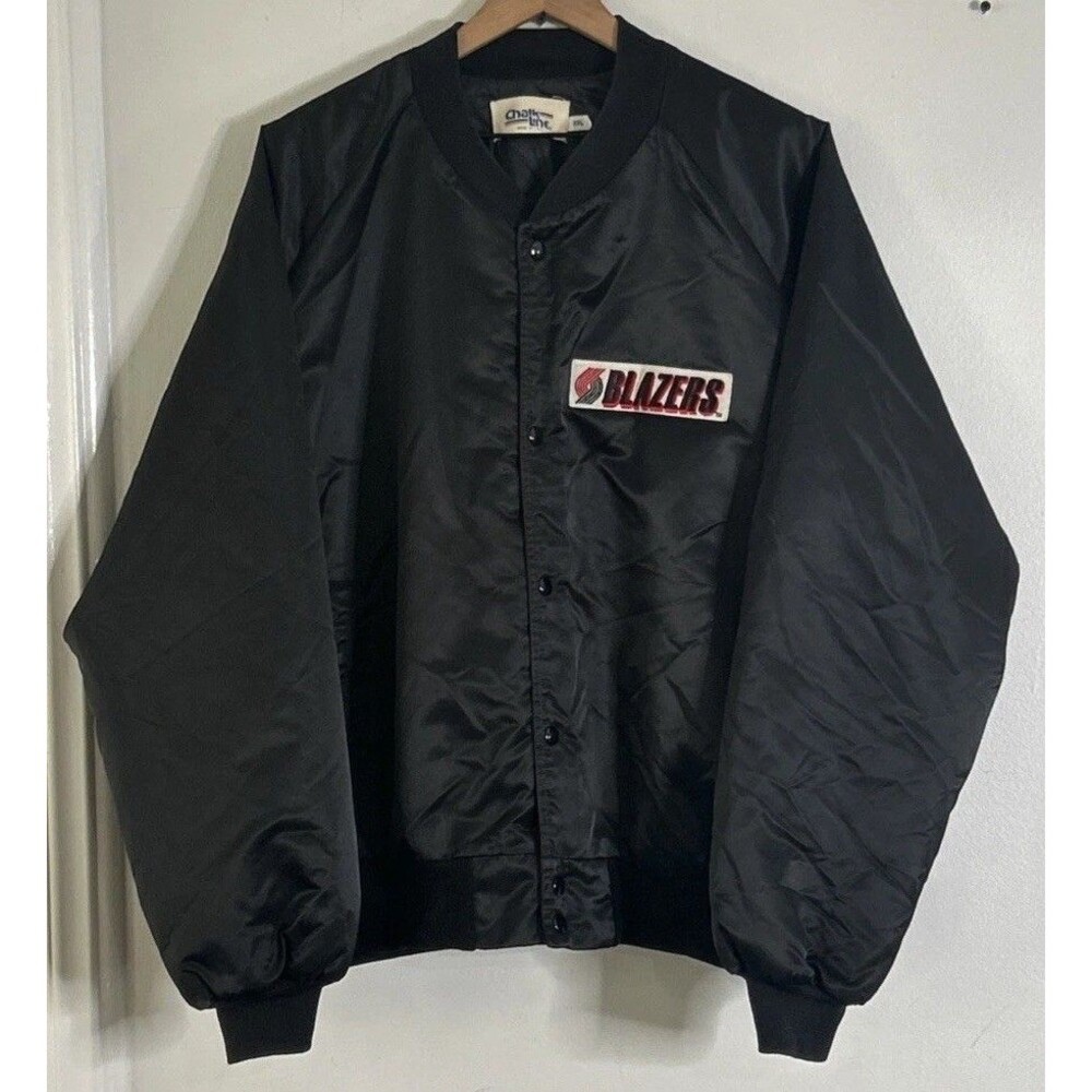 Vintage Chalk Line NBA Portland Trail Blazers Satin Jacket USA Mens XXL Perfect!